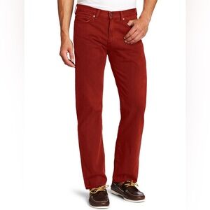 Dockers Men’s Straight-Fit 5-Pocket Auburn Red Corduroy Jeans Pants 30 x 32